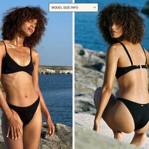 Gooseberry So Chic Bikini Set Black Size Medium